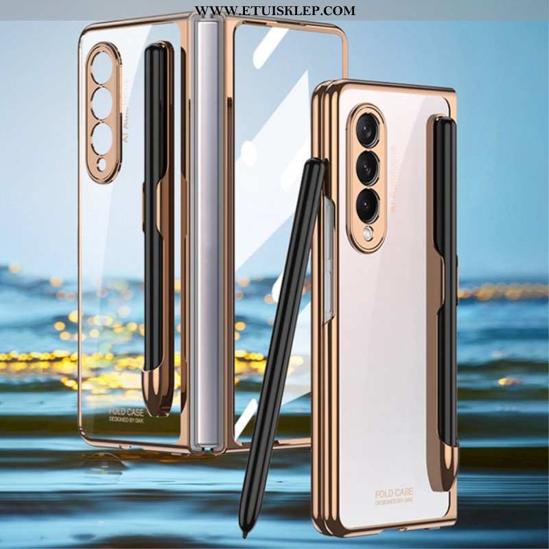 Etui do Samsung Galaxy Z Fold 3 5G Przezroczysty Z Uchwytem Na Rysik Gkk